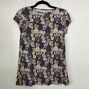 Oilily floral crew neck short sleeve tee